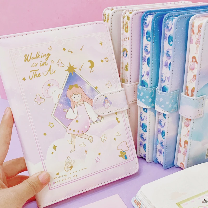 

Hand Ledger Primary School Birthday Notebook A5 Thickened Girl Heart Simple Hand Book Notebook 256 Pages