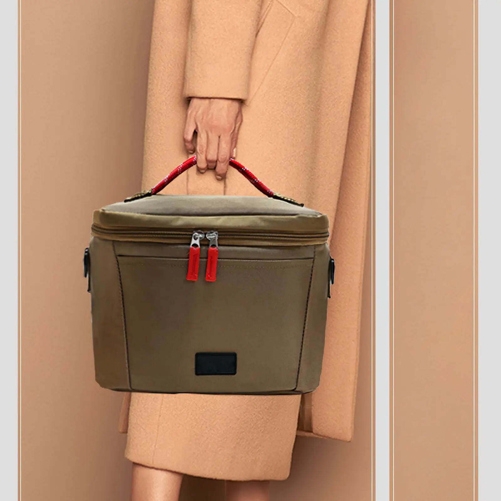 Insulated Lunch Bag Oxford Cloth Box Working Handle Large Capacity Three Layers Cooler | Дом и сад