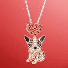Изысканное модное ожерелье с собакой из натурального блестящего циркония ожерелье с собакой повседневное элегантное женское ожерелье Женские Ювелирные изделия банкетные украшения