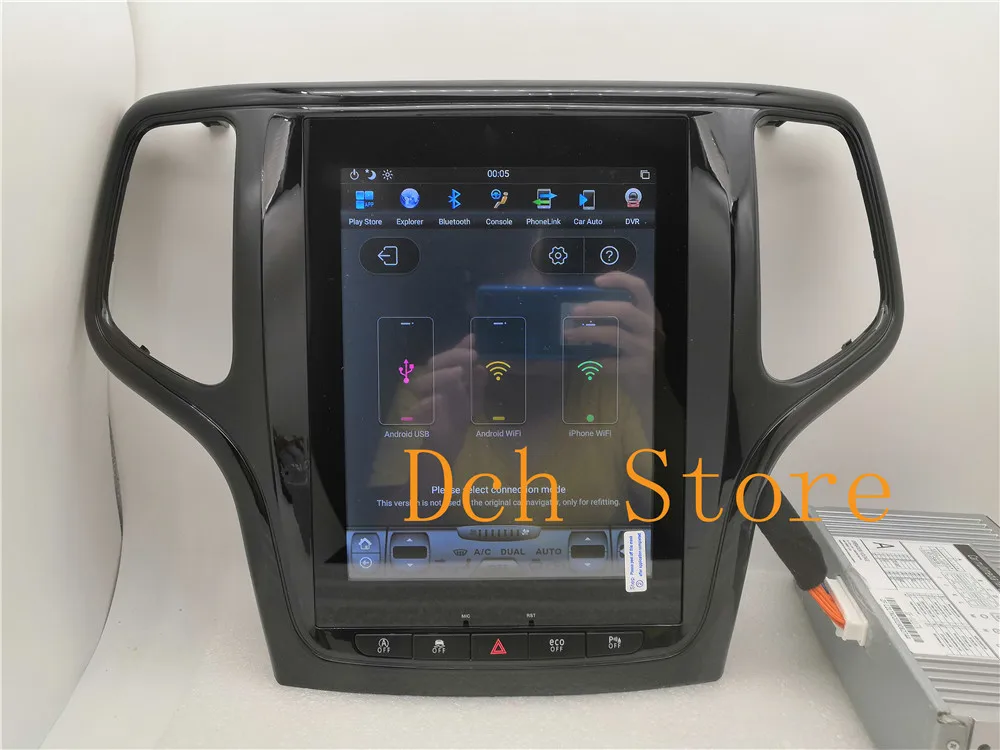 10,4 дюймов Tesla стиль Android 8,1 автомобильный DVD gps плеер навигация для Jeep Grand Cherokee 2012- PX6 CARPLAY радио ips стерео