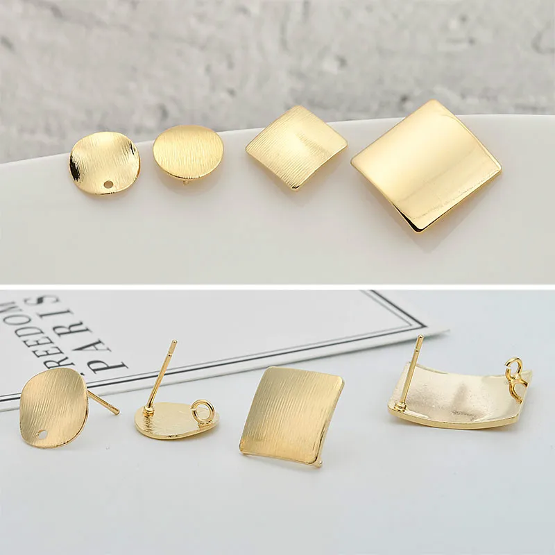 Защита цвета 18K Золотая медная проволока для рисования квадратная волна выпуклая