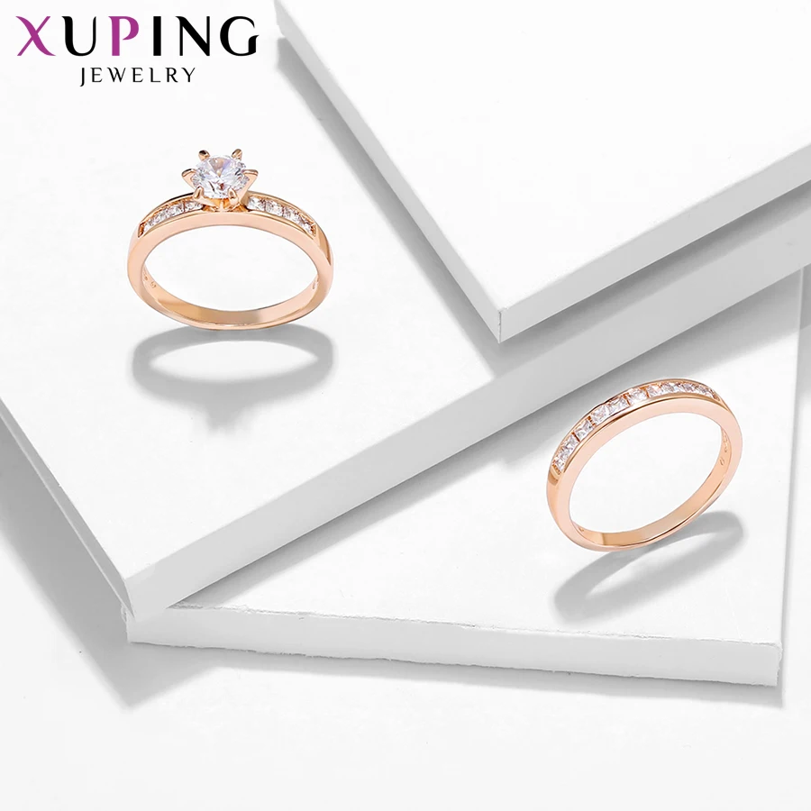 Xuping модное кольцо классическое очаровательное обручальное кольцо цвет синтетический CZ Ювелирные изделия на День Святого Валентина подарок S33.1/S19.5-12814