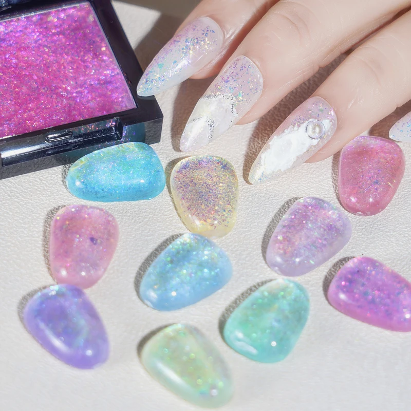 3 г/кор. цветной твердый Блестящий УФ-Гель-лак для ногтей хамелеоновые