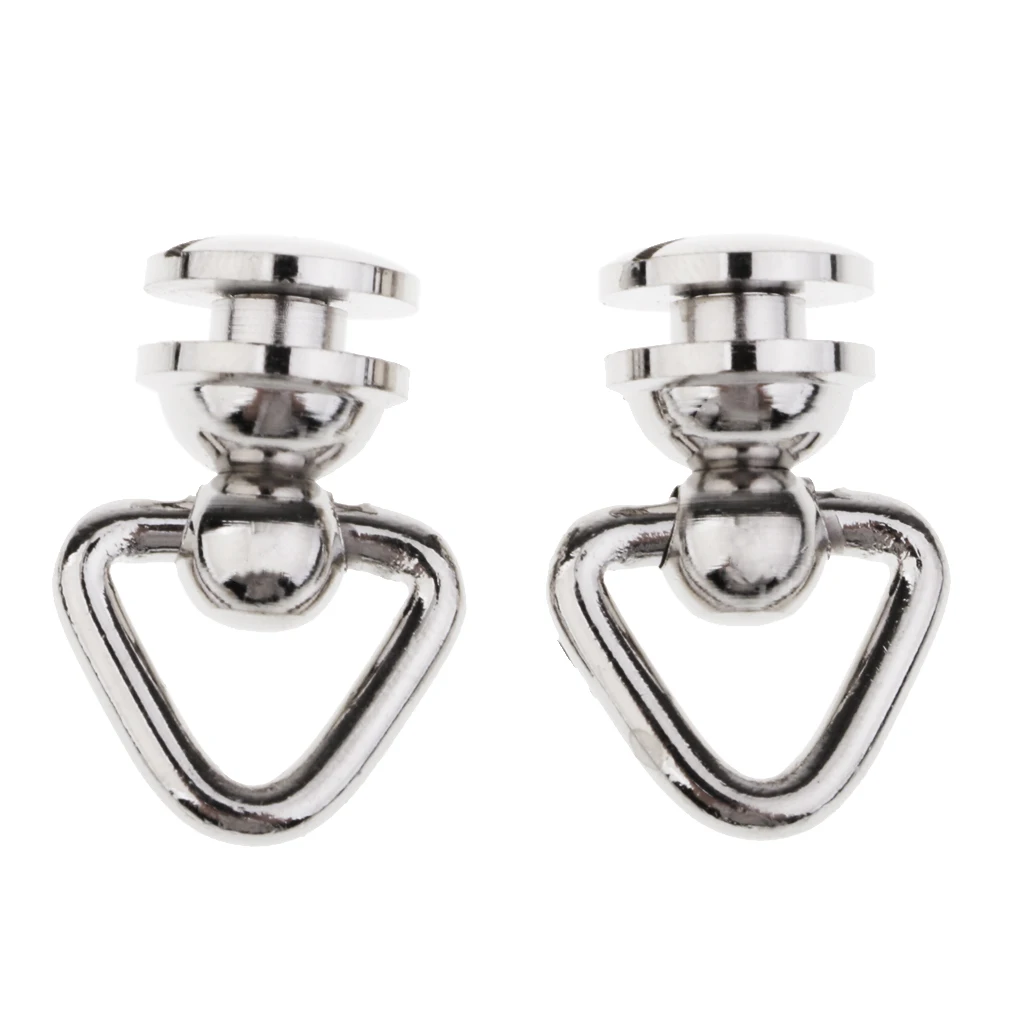 Треугольное вращающееся кольцо из твердой латуни 2 шт.