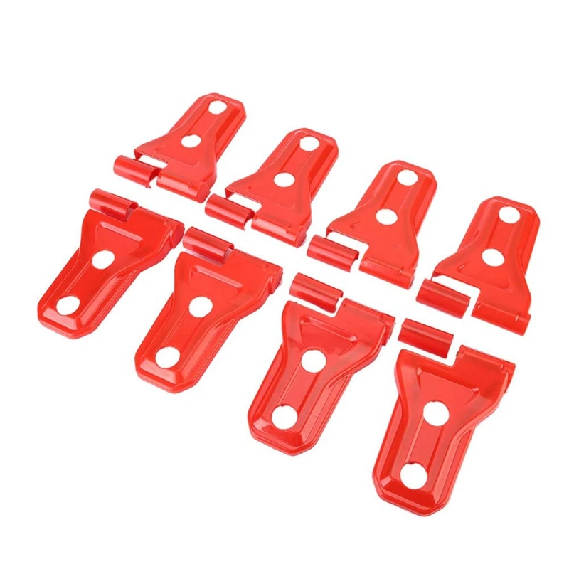 Door Hinge Cover 8 ABS Chrome Plated Side Exterior Molding Trims for Jeep Wrangler JL 2018-2019 Red | Автомобили и мотоциклы