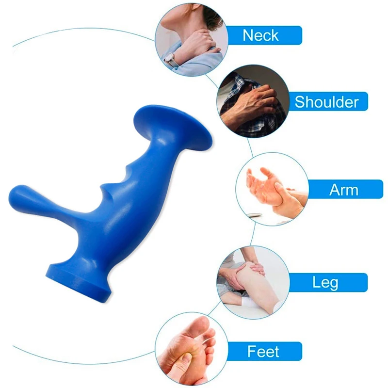 T-Shaped Point Massager Reflexology Acupuncture Stick Pain Relief Press Trigger Foot Body Deep Tissue Relaxtion | Красота и здоровье