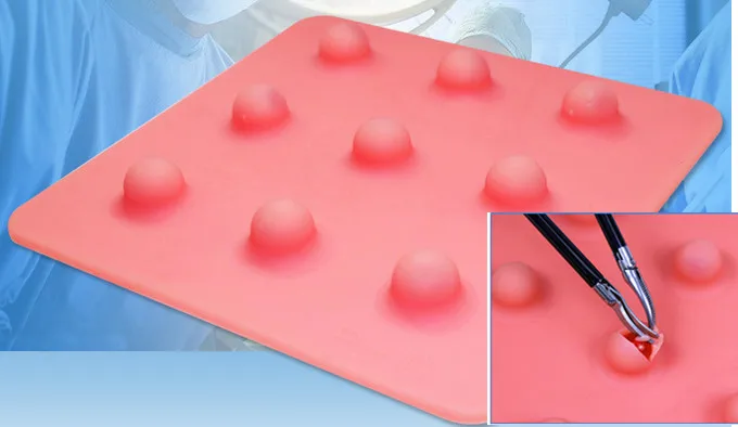 Stripping shear skin SHUNZAO Дешевые Медицинские силиконовые шкуры Pad Кожи шовный разрез хирургический тренировочный комплект травматический пистолет моделирование обучение - Цвет: Stripping shear skin