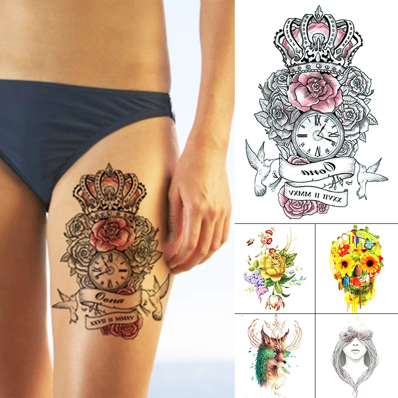 

1PCS Temporary Tattoo Sticker Totem Large Arm For Men Women Body Art Sticker
