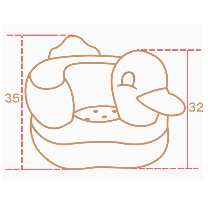 

Hot Selling Multifunctional Inflatable Duck Toys Eco-friendly Wear-resistant Ergonomic Baby Toy LBV