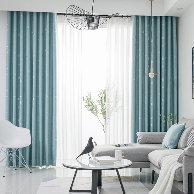 

Fashion trend simple design fashion trend shng curtain geometric pattern modern luxury light thi curtain