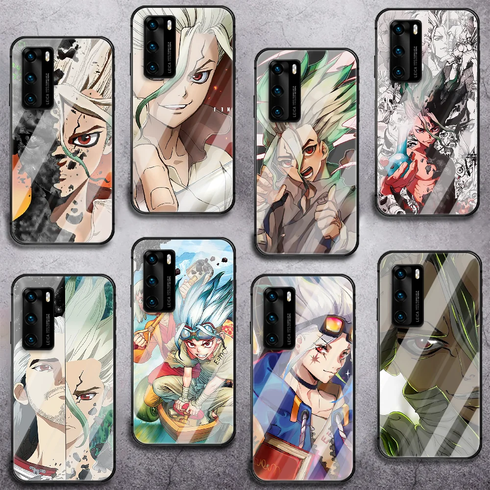 

Anime Dr Stone Senku Ishigami Tempered Glass Phone Case Cover For Huawei Honor Mate P 8 9 10 20 30 40 A X I Pro Lite Smart 2019