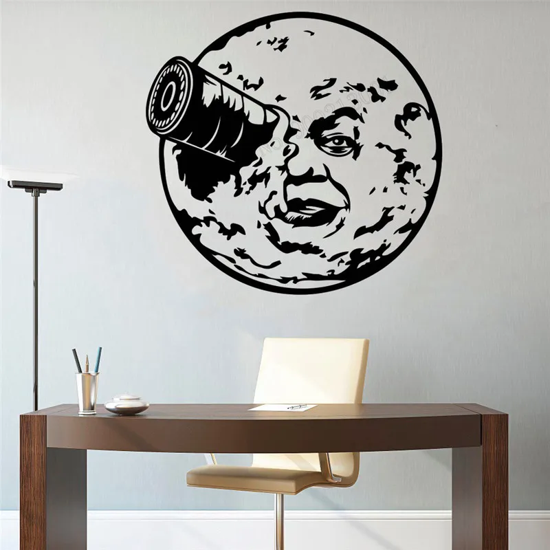 

Wall Art Стикеры туда и обратно to the Moon Вдохновленный украшения комнаты Виниловые Съемный Плакат волшебный разум коллекция настенной росписи К...