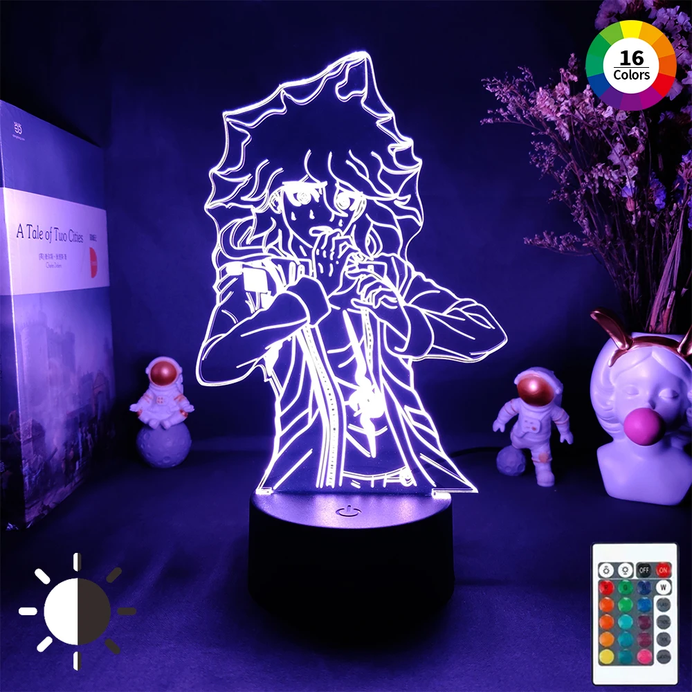 

Acrylic 3d anime lamp anime DDanganronpa nightlights lamp figurine cartoon lighting for bedroom light home decor lamp gift