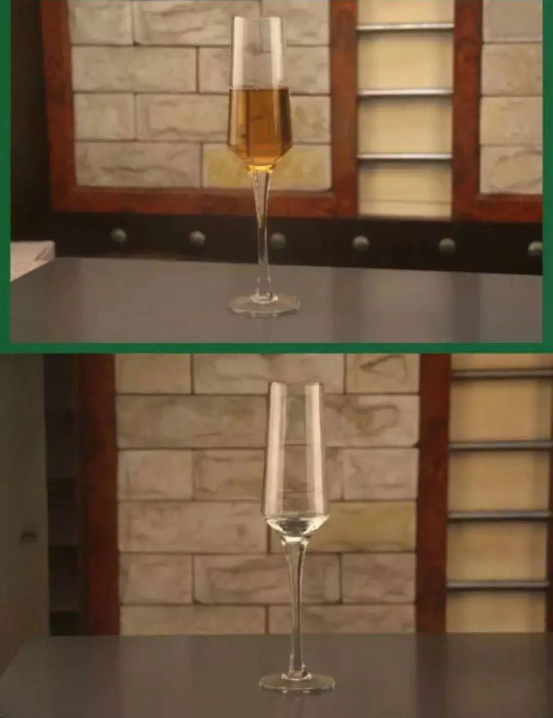 

2PCS/LOT The Bubbling Glass Is Manually Blown Champagne Glass