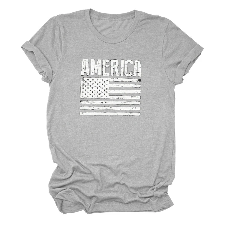 Женская Винтажная футболка с американским флагом сувенирная 4 июля в стиле