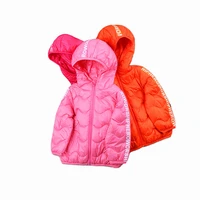 new toddler jcaket boys girls hooded light down coat 2 3 4 years kids exquisite solid color outdoor tops children clothes