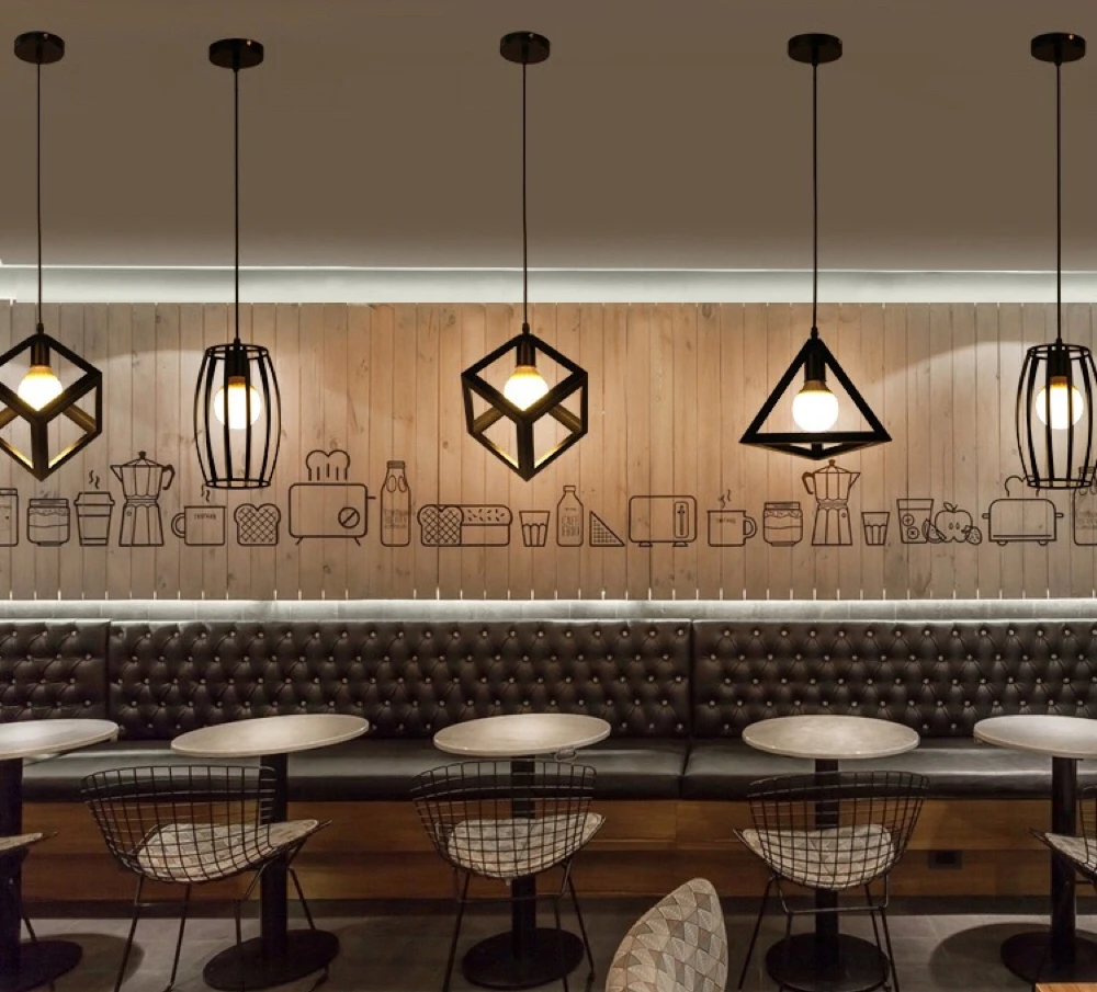 Светодиодный подвесной светильник в стиле ретро Металлическая лампа индастриал