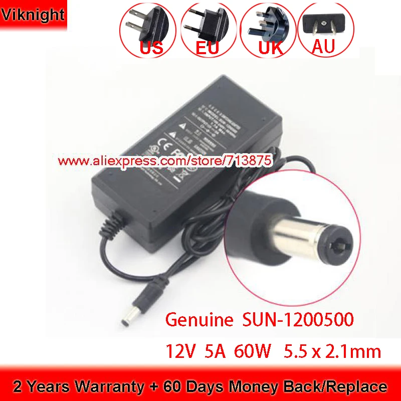 

Оригинальное импульсное зарядное устройство SUN-1200500 12 В, 5 А, 60 Вт для цифрового видеорегистратора DAHUA, блок питания HCVR5216A-V2