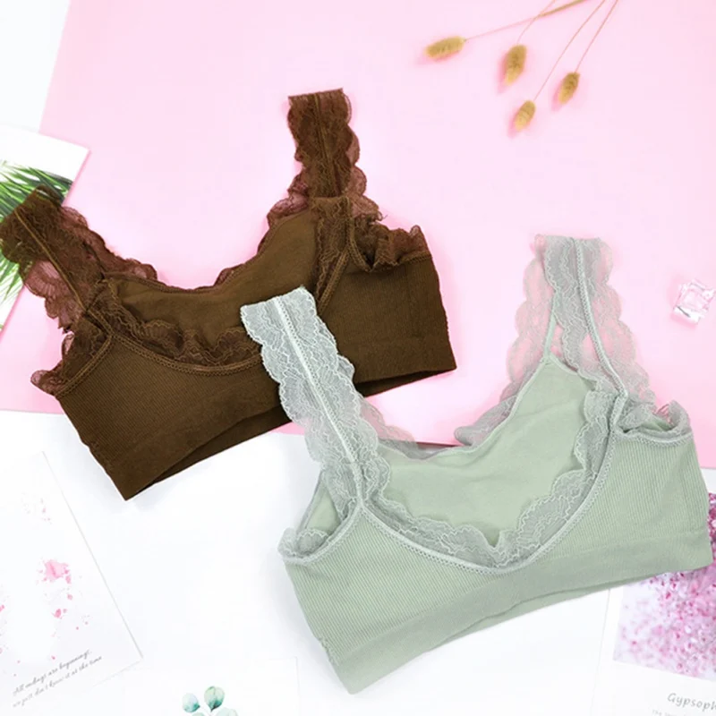 Модные повседневные женские кружевные бюстгальтеры на бретельках топы женское