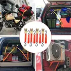 Сверхмощный Трещоточный ремешок с двойными J-образными крючками, затягивающий ремешок с храповым механизмом, грузовой ремень для грузового комплекта, самоспасательный прицеп