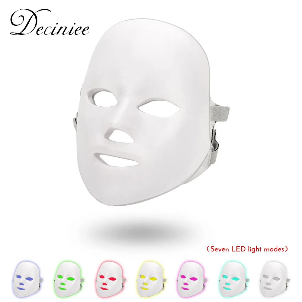 Косметическая терапия Фотон 7 цветов Светодиодная маска для лица светодиодная