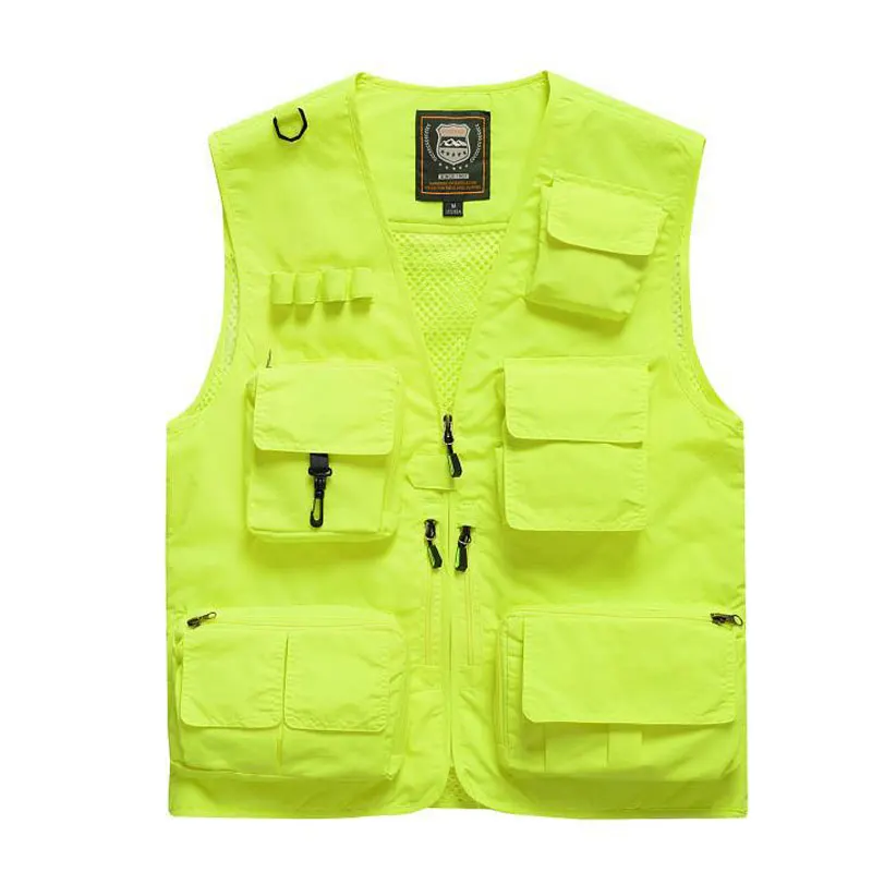 

Men's Outdoor Leisure Waistcoat Hiking Photography Fishing Quick-dry Advertising Colete Tatico Adults Teenager Sports Vest S-7XL