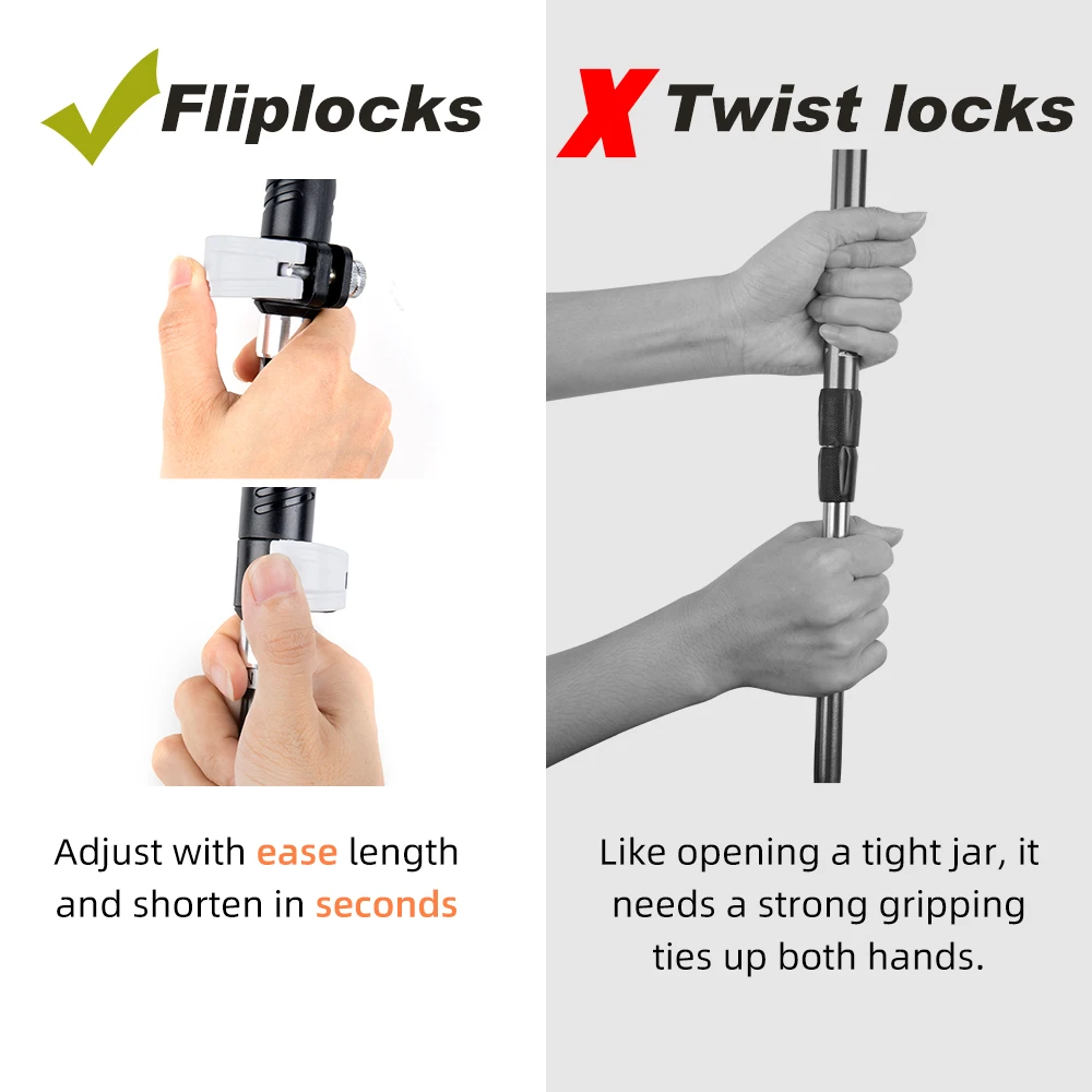 1 шт. алюминиевые складные трекинговые палки|Трекинговые палки| |