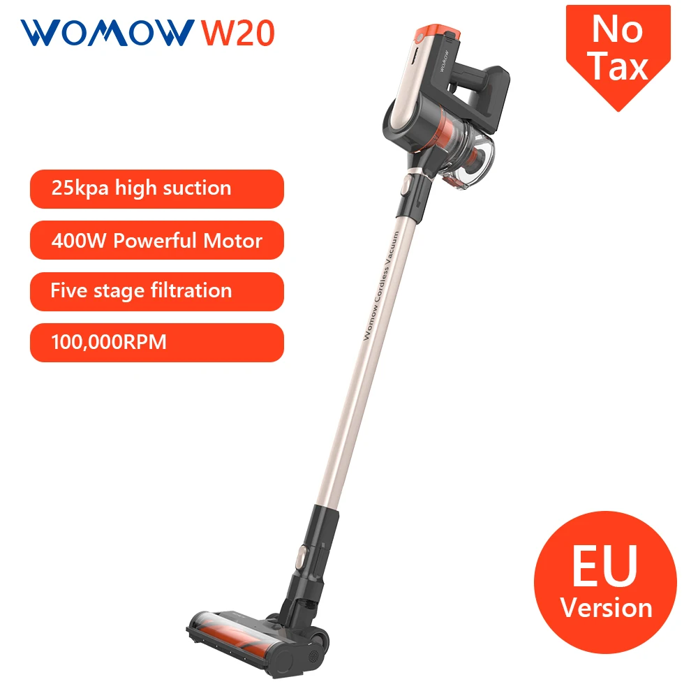 

Womow Cordless Vacuum Cleaners 25000pa Powerful Suction Stick Handheld Wireless Vacuum Cleaner W20 Vs Ilife Not Steam mop Home