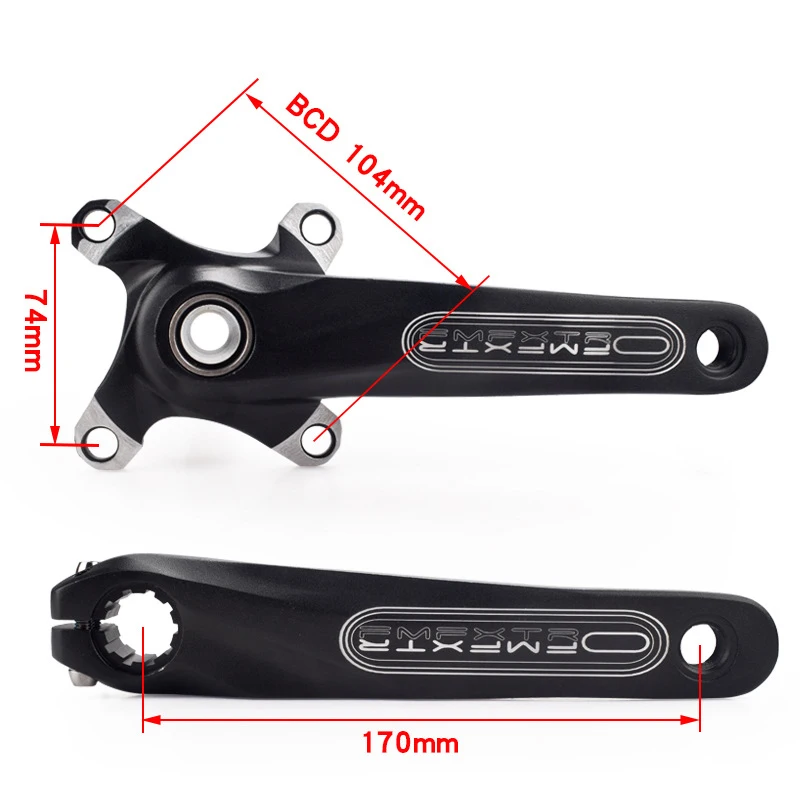 Кольцо цепи велосипеда из алюминиевого сплава MTB Кривошип скорости для горного