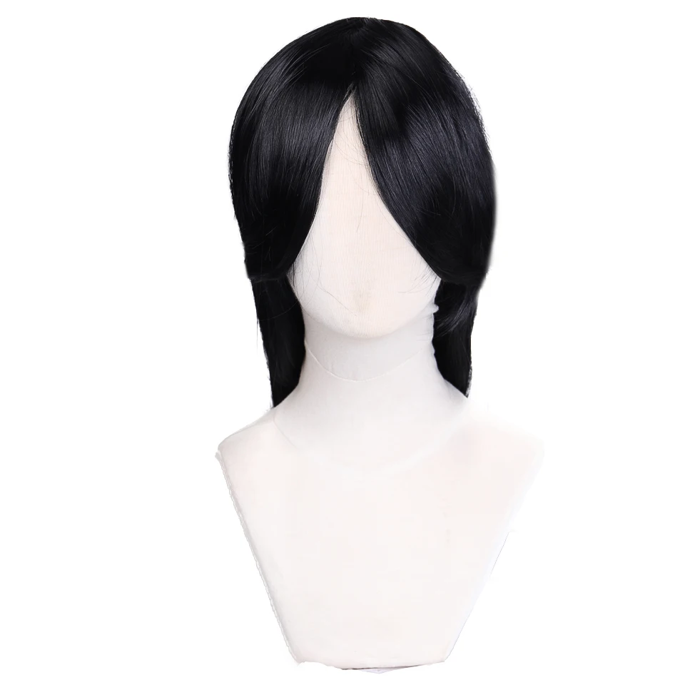 DIFEI Synthetic wig black long straight hair Naruto Uchiha Itachi cosplay wigs Dress up for men and women Halloween |