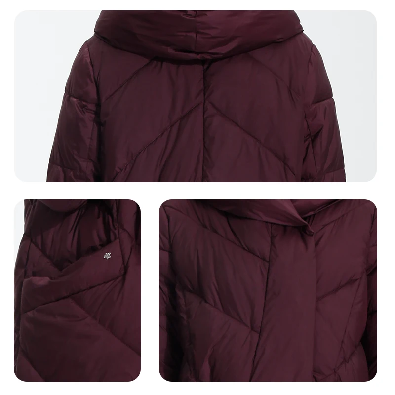 

women's down jacket parka outwear with hood quilted coat female plus size warm long cotton puffer clothes Quality 19-025S