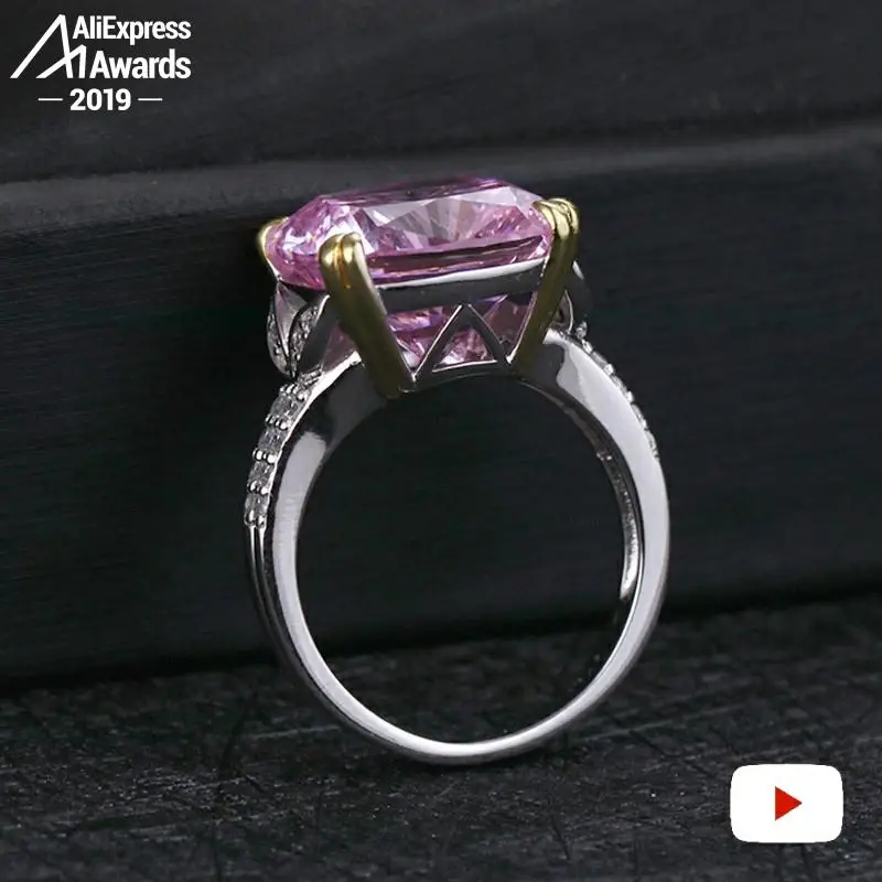 Кольцо из серебра 925 пробы с сапфиром аметистом рубином и Цитрином|Кольца| |