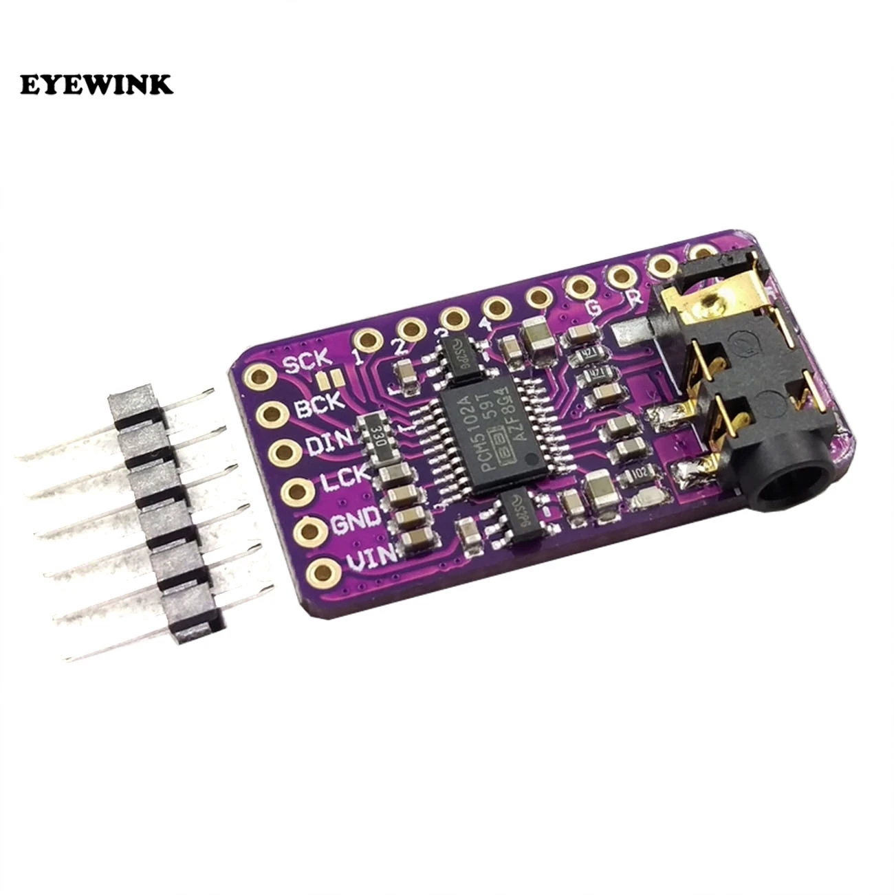 Плата DAC декодера интерфейса I2S PCM5102A модуль плеера для Raspberry Pi pHAT плата формата