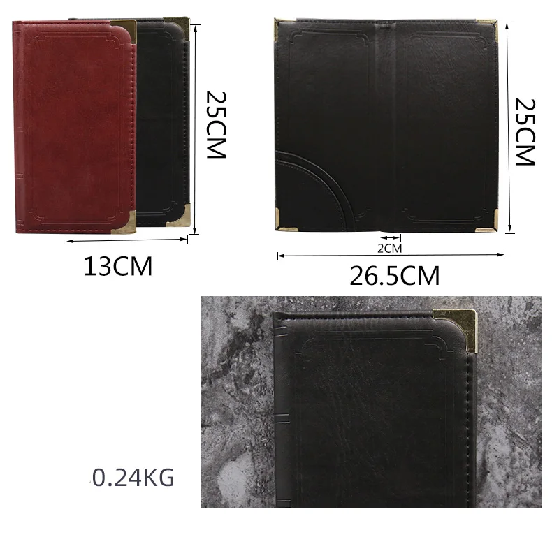 Из искусственной кожи проверить папку для ресторан отеля Кофе магазин чековый