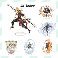 hot anime figure genshin impact diluc venti klee zhongli cosplay acrylic stand model plate desk decor standing sign fans gifts
