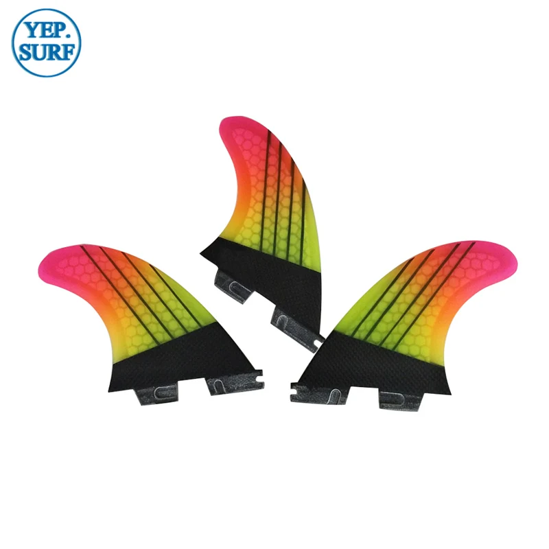 Fis Double Tabs2 плавник с Сотами Carbon Tri-Set Fin TabsII M/L для серфинга высококачественные