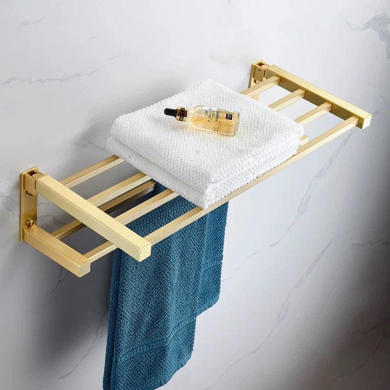 Латунный золотистый набор аксессуаров для ванной комнаты Медь Латунь Золотой