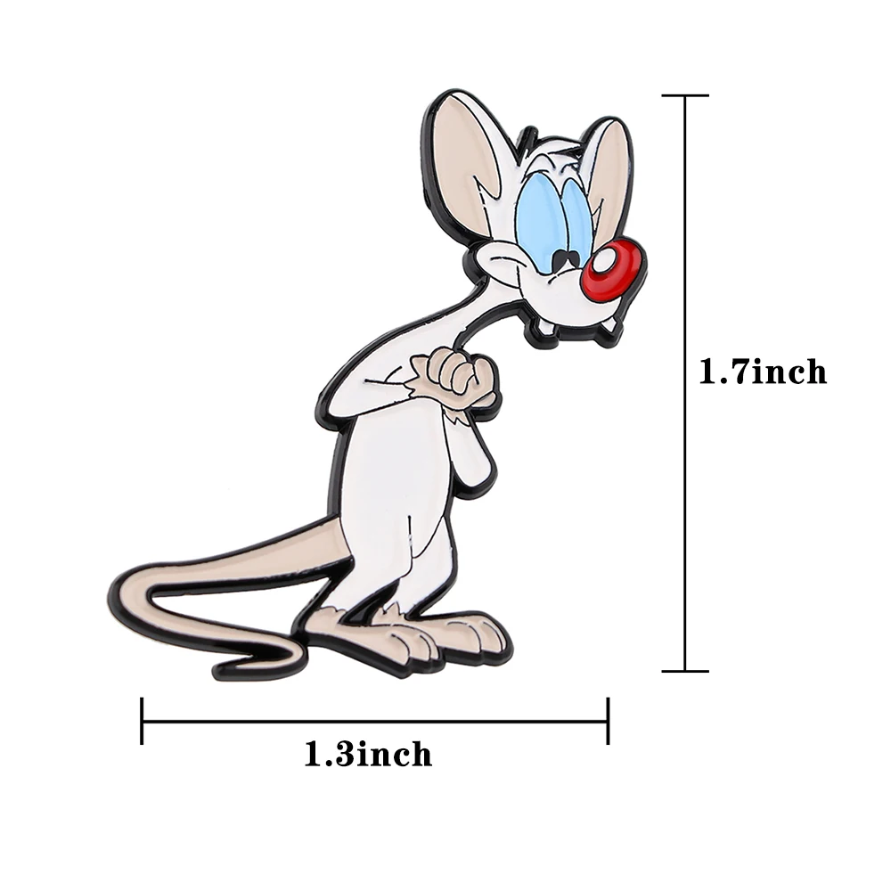 DZ2440 Новинка милая мышь забавные эмалевые заколки для одежды значки на рюкзак