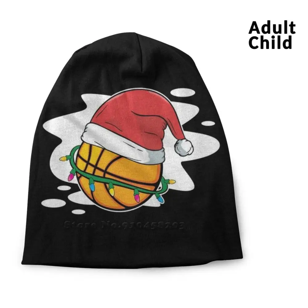 

Christmas Xmas Basketball Santa Lights Holiday Gift Idea Hip Hop Head Caps Beanies Beanie Hats Basketball Christmas Basketball