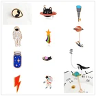 Коллекция Космических Путешествий эмалевые заколки мультфильм астронавт планета Броши звезды нагрудные заколки значки ювелирные изделия подарок для детей оптовая продажа