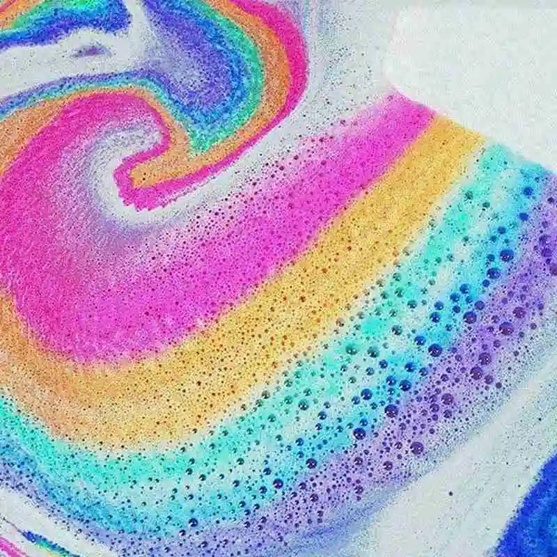 

Natural Cloud Rainbow Bath bomb Ball Handmade SPA Shower Bubble Bath Bombs Body Cleanner Exfoliating Moisturizing Foam Bath Salt