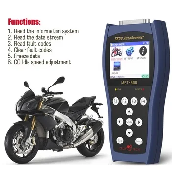 MST 500 мотоцикл код читать инструмент для YAMAHA сканер SUZUKI /HONDA KAWASAKI/SYM/KYMCO сканер| |