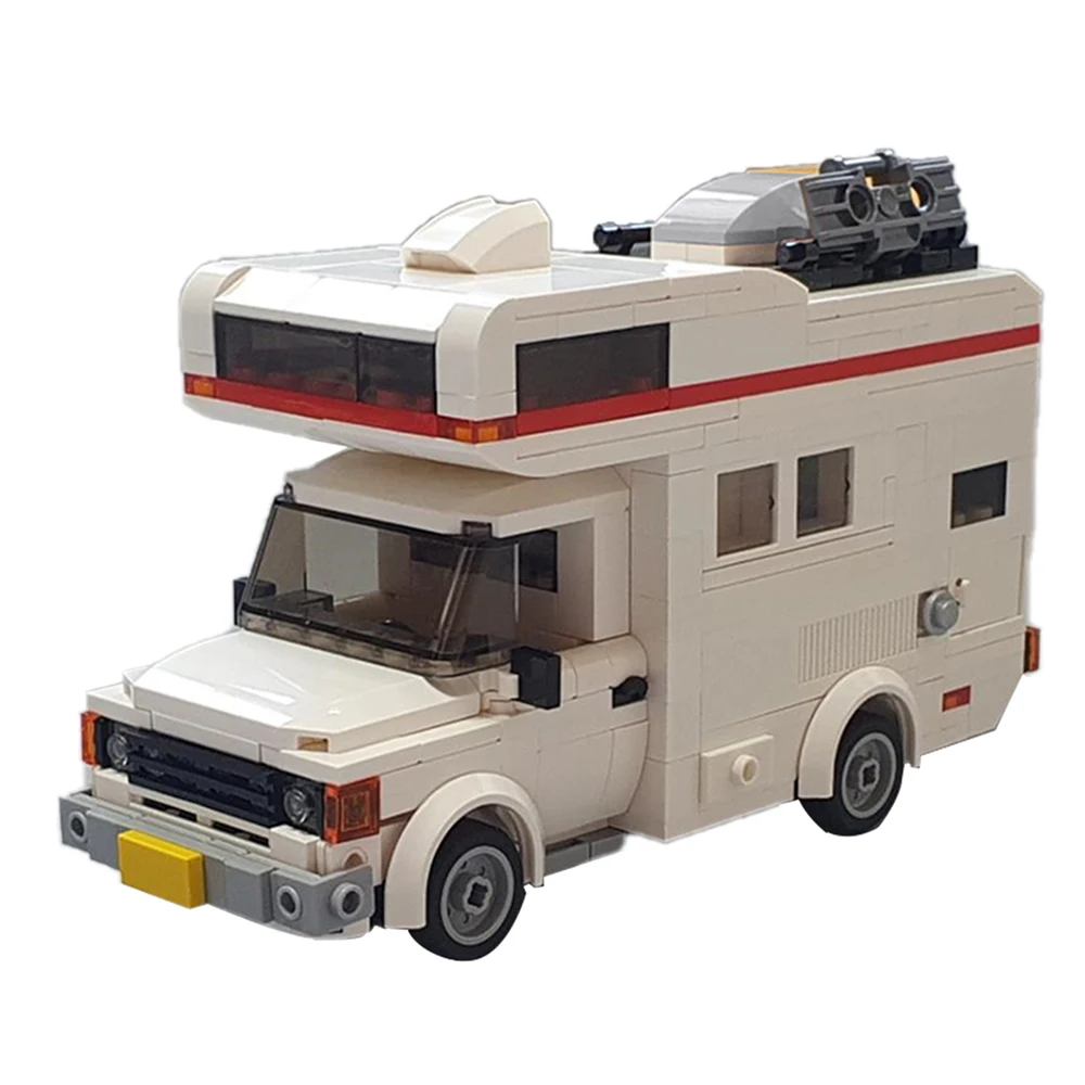 Строительные блоки для дома на колесах MOCClassic Transits-MK2-Camper креативная Сборная