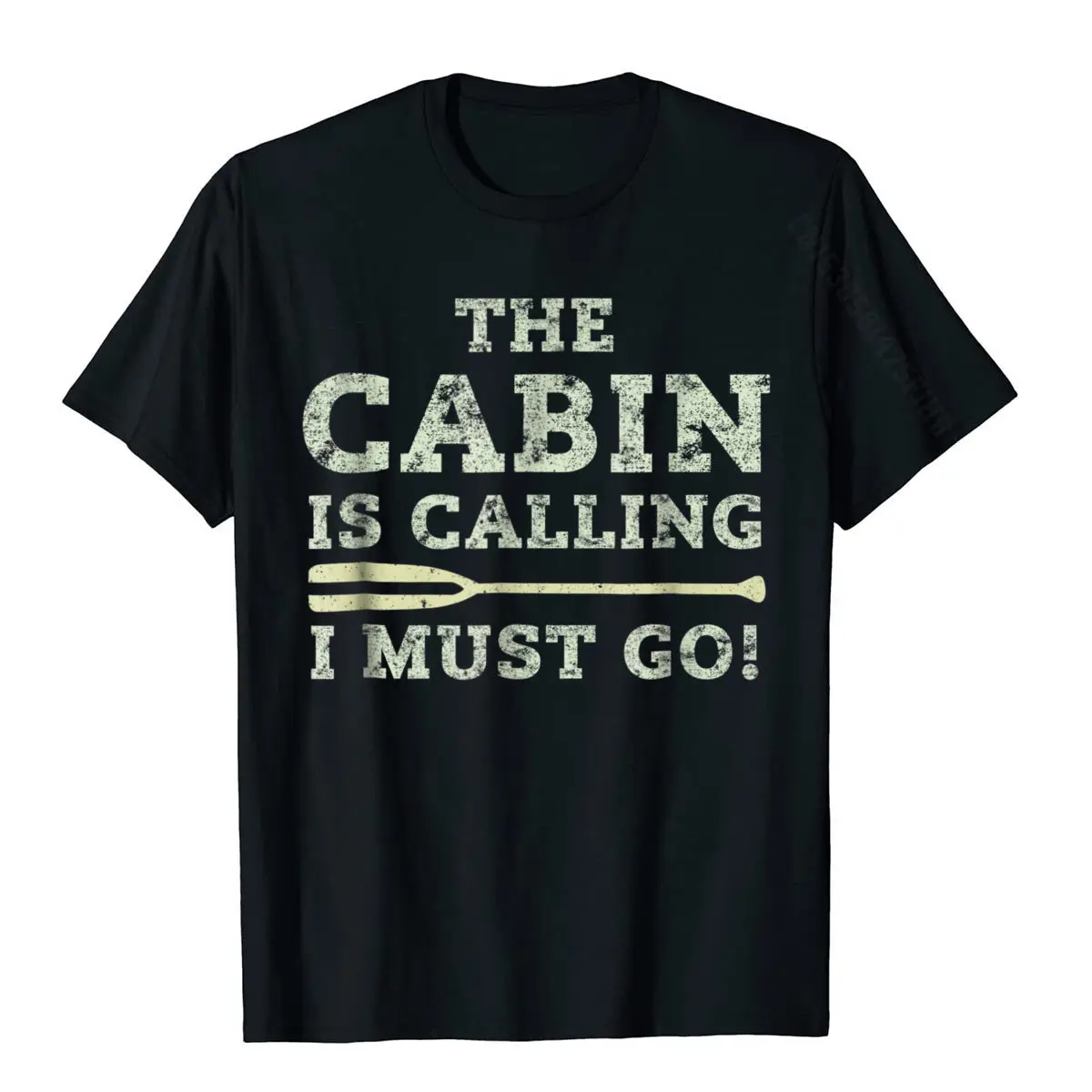 Cute The Cabin Is Calling I Must Go Funny Cabin T-Shirt Summer Top T-Shirts Prevailing Cotton Men Tops Shirt Street
