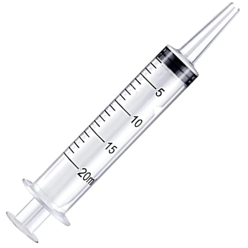 

4 Pieces of Large Plastic Syringes, Used in Scientific Laboratories and Dispensing Multi-Purpose Measuring Syringe Tools