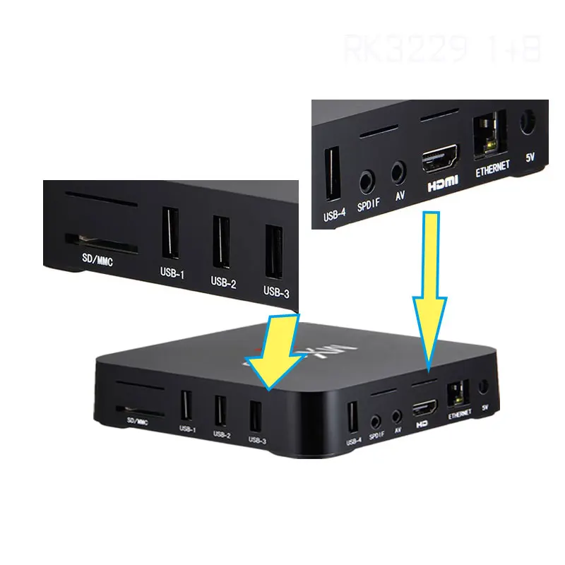 Смарт ТВ бокс Android 7 1 MXQpro Allwinner H3 ГБ ОЗУ 8 Гб ПЗУ четырехъядерный 2 4 ГГц WIFI as mxqpro 4k
