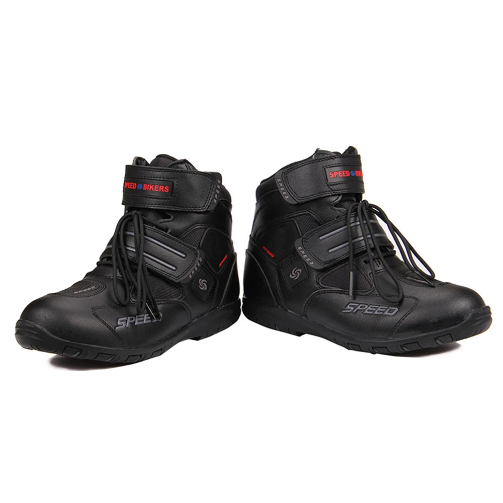 Мотоциклетные ботинки Pro-biker скоростные велосипедные обувь для мотокросса черные