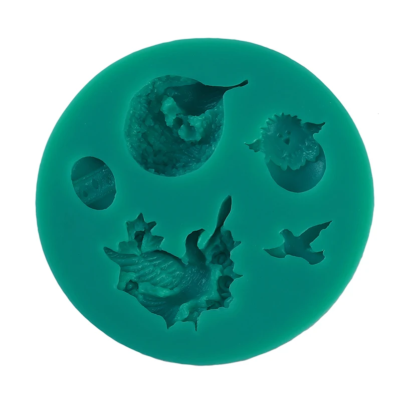 Силиконовая форма для помадки DIY шоколада птичье гнездо голубь красная птица