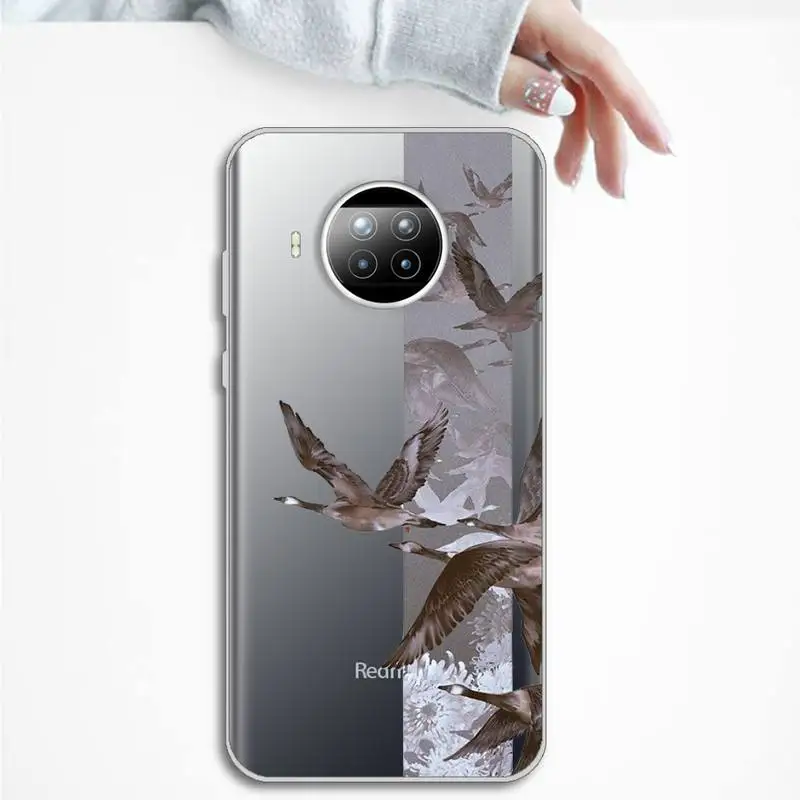 

Rose flowers art Phone Case Transparent for Xiaomi Redmi note 10 t 8 9 pro lite 11