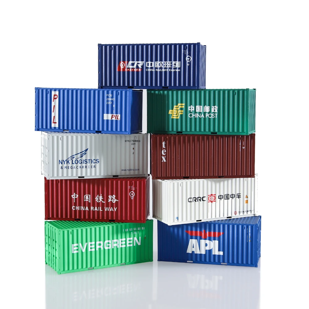 Хо масштабная модель поезда аксессуары 20ft доставка грузовой контейнер масштаб